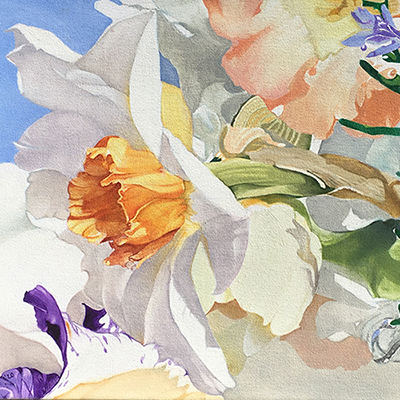 Picture of floral artwork.